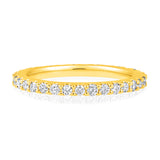 Certified 14K Gold 0.8ct Natural Diamond Full Eternity Band Wedding Stack Ring