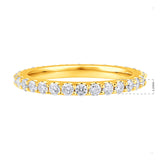 Certified 14K Gold 1ct Natural Diamond Eternity Designer Band Wedding Gift Ring