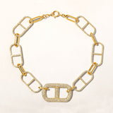 Certified 14K Gold 1ct Natural Diamond Chain Link Designer Paperclip Bracelet