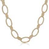 Certified 14K Gold 4.6ct Natural Diamond Heavy Link Chain Paperclip Necklace