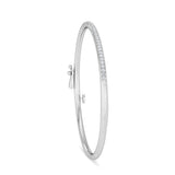 Certified 14K Gold  0.65ct Natural Diamond Tennis Bangle Half-Moon bangle  Bracelet