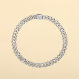 Certified 14K Gold Natural Diamond 5mm Cuban Big Clasp Bracelet